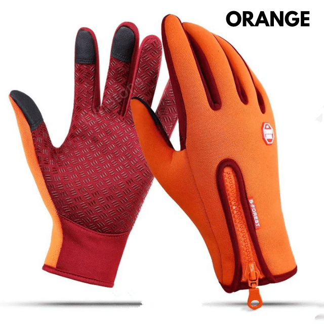 Touch Screen Waterproof Sports Gloves With Fleece
