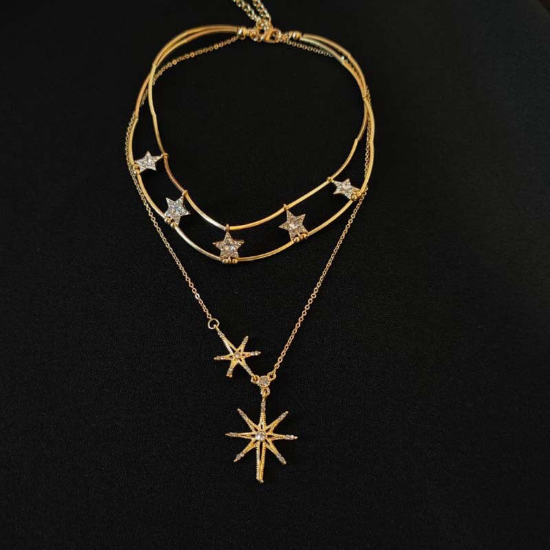 Sun Flower Star Necklace